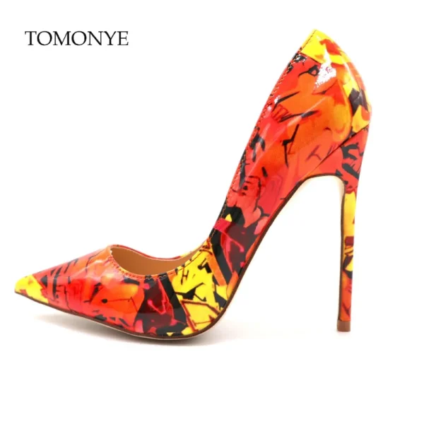 color shallow pointed toe shoes
