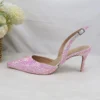 Heart Pink Wedding Shoes and bag - Image 5