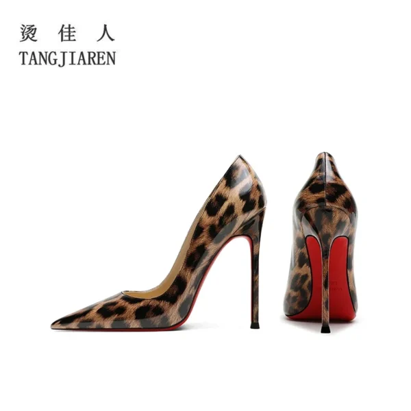 Women's Thin Heels Leopard - Image 2