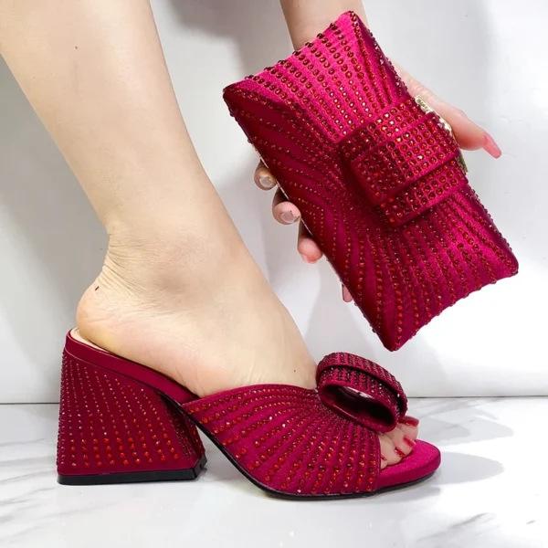 Designed Soild Color Elegant Shoe Bag Classic Style - Image 5