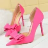 Pink Sexy Fetish 10.5cm High Heels Silk