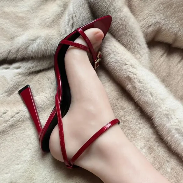 Women's High Heels Red - Image 3