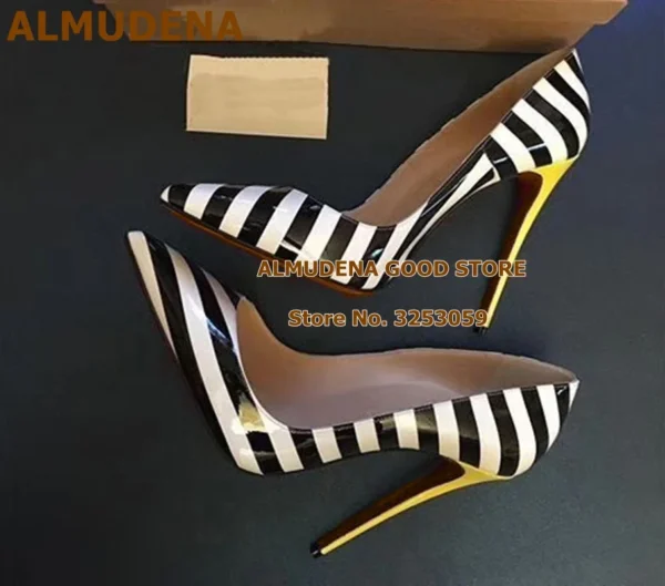 Zebra Stripe Pattern Shoes - Image 4