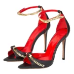Chain Metal Decoration High Heels