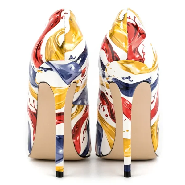 Colorful Office Super High Heels - Image 4