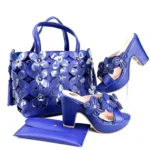 African fashion Italian Shoes And Bag Sets