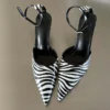 Designer Zebra Crossing Pumps Sexy - Image 2
