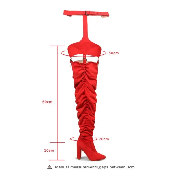 Fashion Belt Women's Over The Knee Boots - Image 4