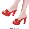 Red Platform Mules