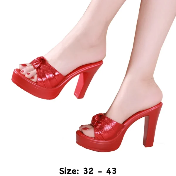 Red Platform Mules