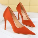 Silk Pumps Lady Orange