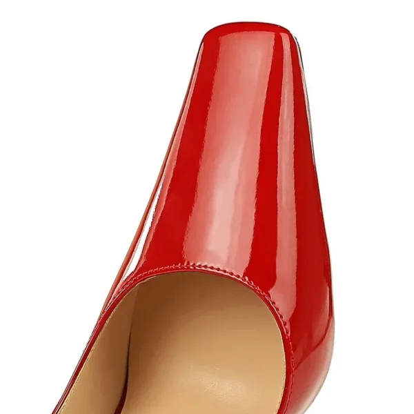 Glossy Patent Leather Pumps - Image 4