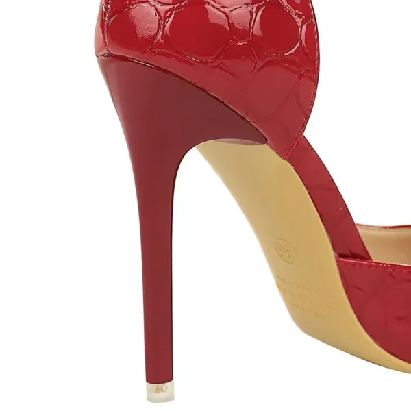 New Women 10.5cm High Heels Shoes Red Pumps - Image 5