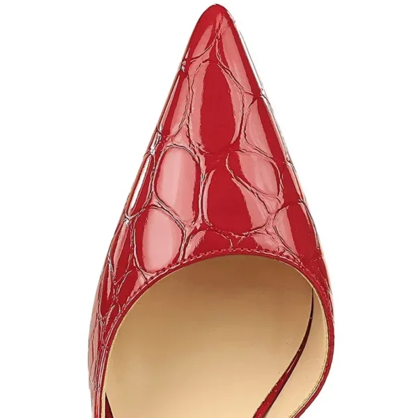 New Women 10.5cm High Heels Shoes Red Pumps - Image 4