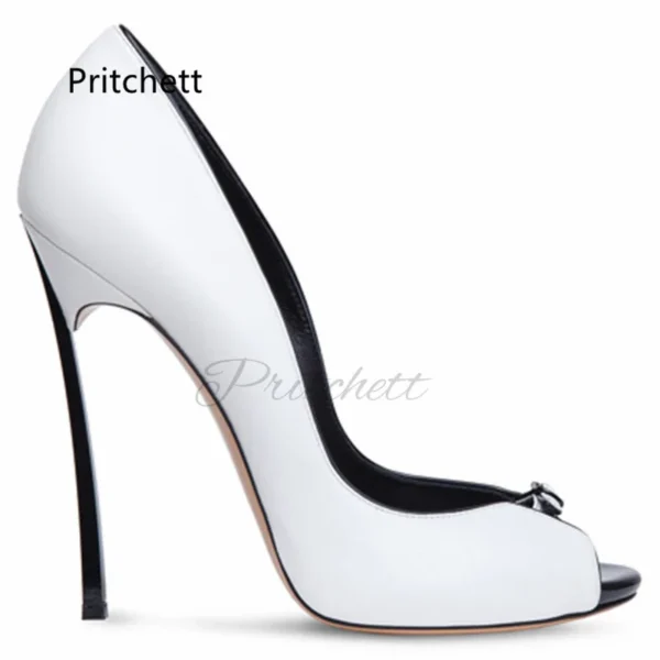 Peep Toe Hollow Super High Heels - Image 2