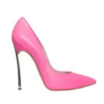 Pink Sexy Pointed Toe Metal Stiletto Heel Pumps