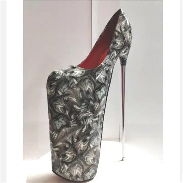 Sexy Metal 30cm Extreme High Heels - Image 6