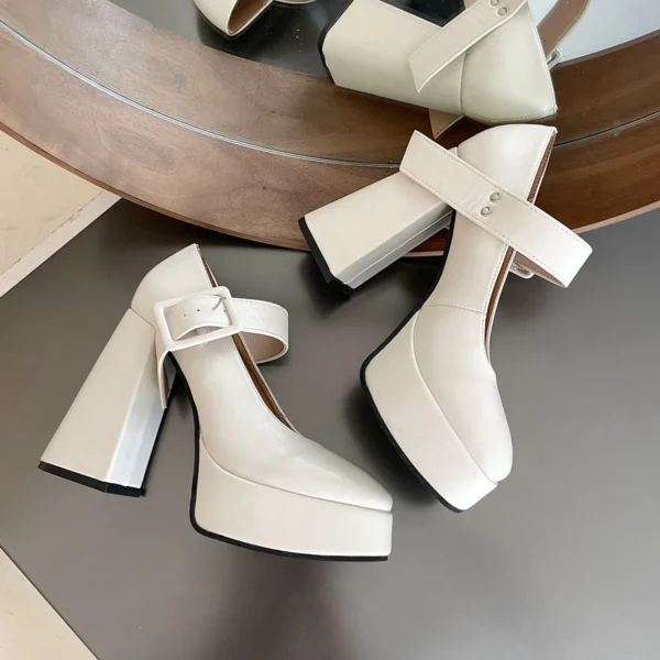 Pumps for Women Vintage Mary Jane - Image 3