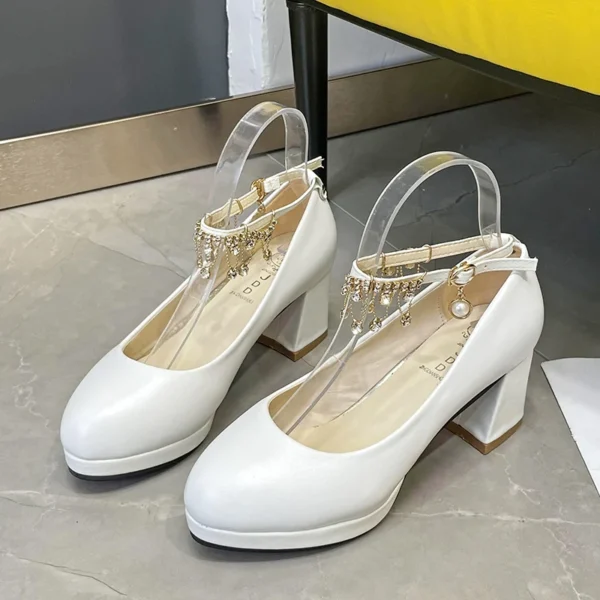 Crystal Preal Ankle Strap Shoes - Image 3