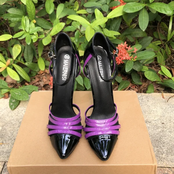 16cm Extreme Purple Stilettos - Image 4