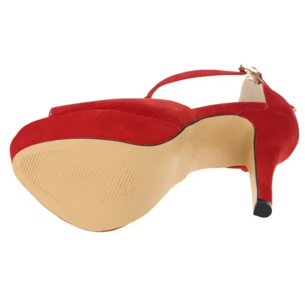 Women Platform Suede High Heels Sandals 14CM - Image 5