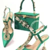 Italian Shoe and Bag Set Purple - Image 2