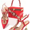 Italian Shoe and Bag Set Purple - Image 3