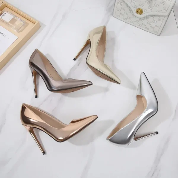 Sweet Fashion Silver Pumps - Image 5