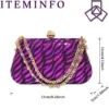 High Quality Comfortable Heels & Bag Set in Purple - Image 5