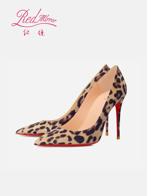 leopard print high heels