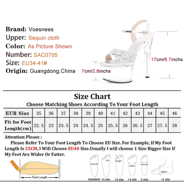 Bling Dress Fashion Platform Shoes - Image 5
