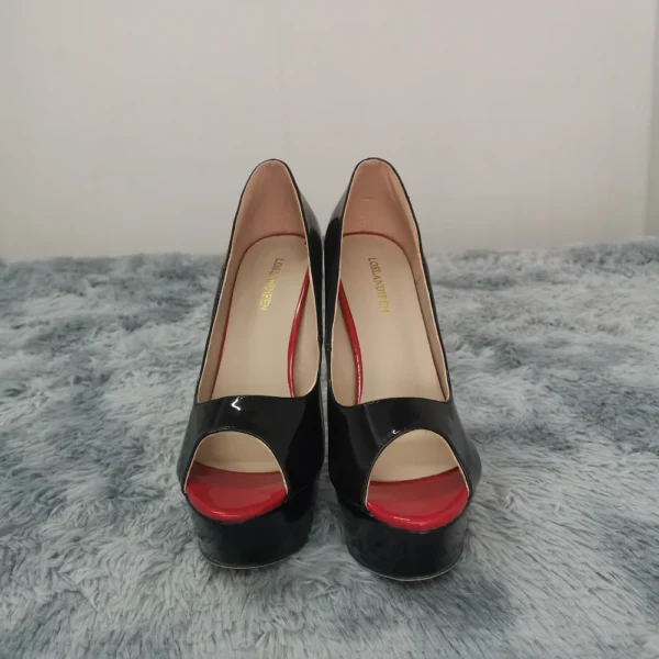 Platform Peep Toe14cm High Heels - Image 4