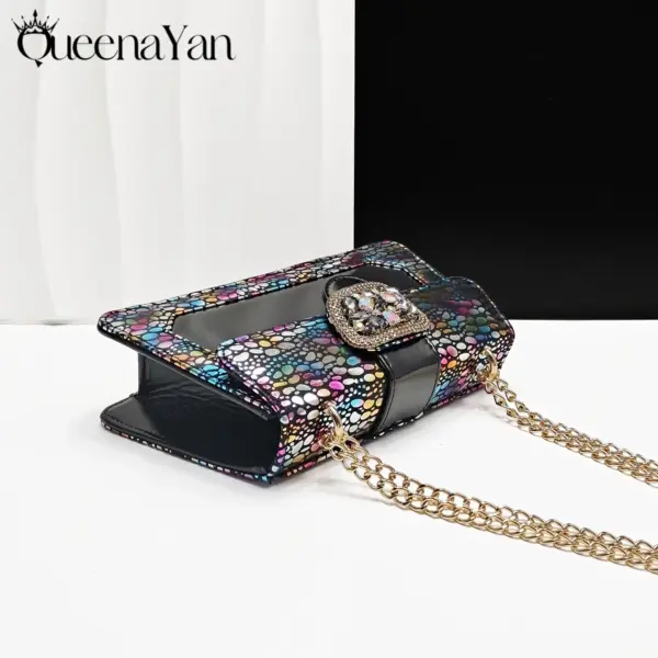 Queena Yan 2025 Latest Fashion Women’s Black Pointed Toe Sandals With Matching Handbag Set -Perfect for Weddings and Parties - AliExpress 322 - Image 3