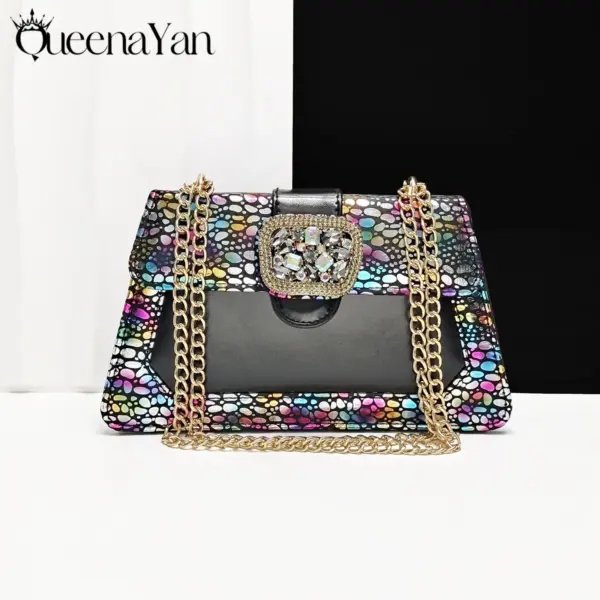 Queena Yan 2025 Latest Fashion Women’s Black Pointed Toe Sandals With Matching Handbag Set -Perfect for Weddings and Parties - AliExpress 322 - Image 2
