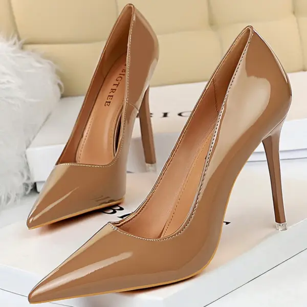 BIGTREE Shoes Patent Leather Shoes Woman Pumps High Heels Stiletto Heels 10.5 Cm Red Wedding Shoes Bridal Shoes Women Heels 2025 - AliExpress 322 - Image 5