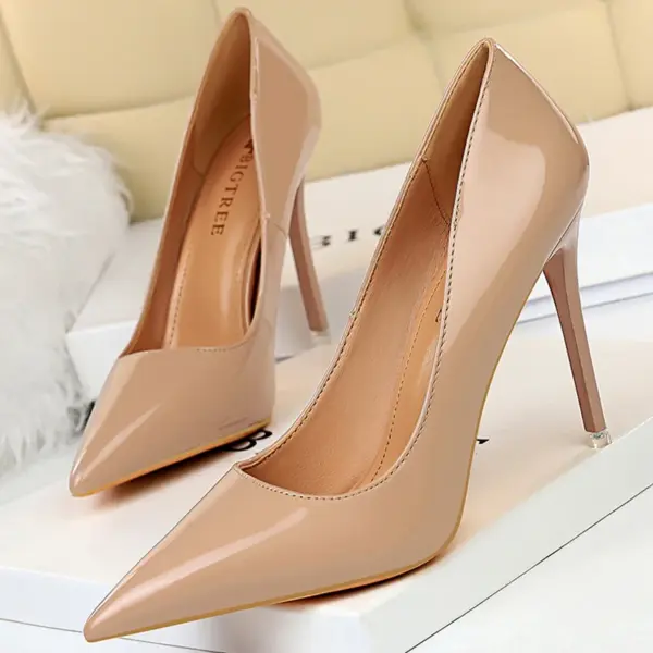 BIGTREE Shoes Patent Leather Shoes Woman Pumps High Heels Stiletto Heels 10.5 Cm Red Wedding Shoes Bridal Shoes Women Heels 2025 - AliExpress 322 - Image 4