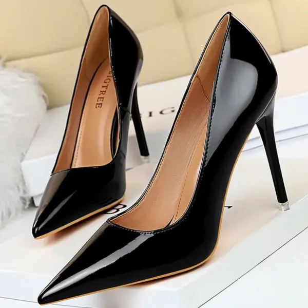 BIGTREE Shoes Patent Leather Shoes Woman Pumps High Heels Stiletto Heels 10.5 Cm Red Wedding Shoes Bridal Shoes Women Heels 2025 - AliExpress 322 - Image 3
