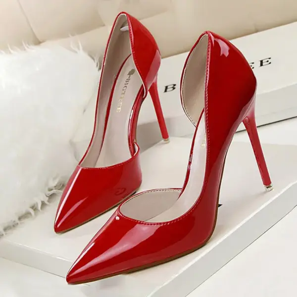 BIGTREE Shoes Patent Leather Heels 2025 Fashion Woman Pumps Stiletto Women Shoes Sexy Party Shoes Women High Heels 12 Colour - AliExpress - Image 3