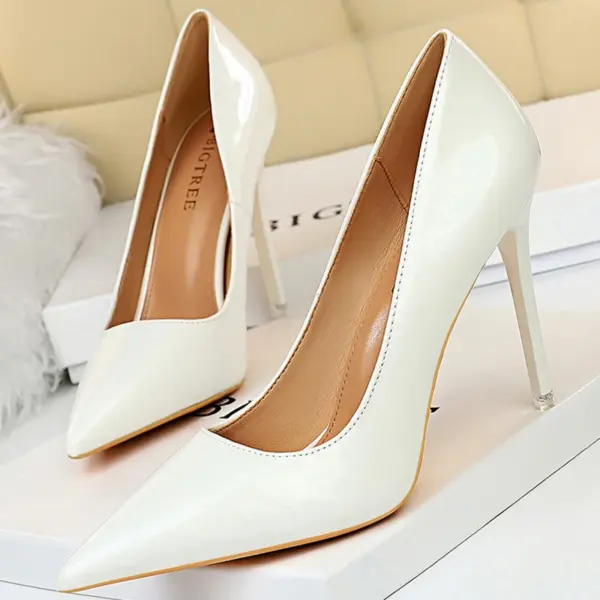 BIGTREE Shoes Patent Leather Shoes Woman Pumps High Heels Stiletto Heels 10.5 Cm Red Wedding Shoes Bridal Shoes Women Heels 2025 - AliExpress 322 - Image 6