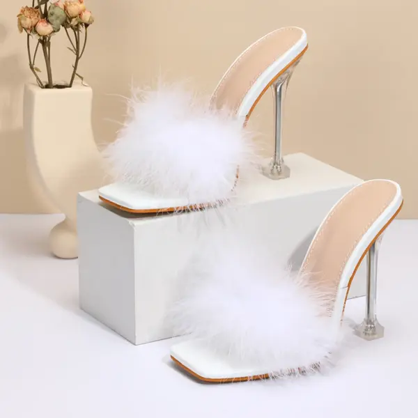 Women Rabbit Fur Slippers - Image 4