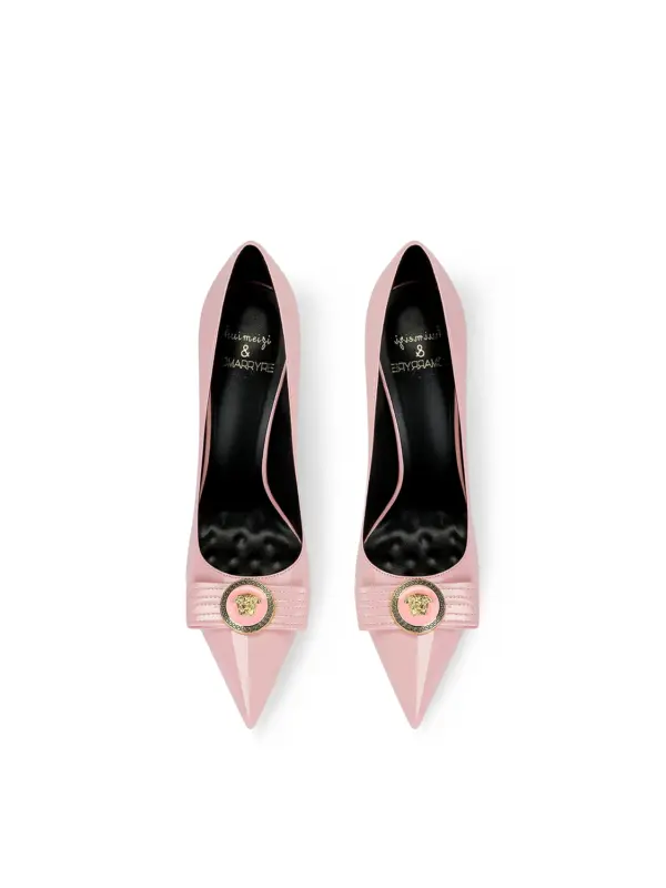 Pink Patent Leather 2025 Spring New Pointed Stiletto High Heels Women - Image 2