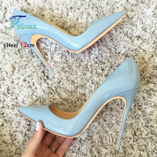 Glossy Red High Heels Woman 6-12CM Stiletto Elegant Party Dress Shoes Sexy Pointed Toe Shallow Mouth Single Shoes Women Pumps - AliExpress 322 - Image 3