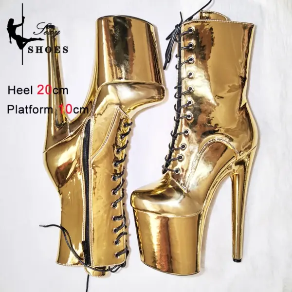 New Gold Platform 20cm/8Inch Boots - Image 2