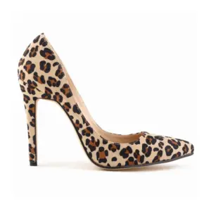 Women Pumps New Sexy Leopard Flock Pointed Toe Classic 11cm Velvet Leather High Heels Stiletto Lady Spring Party Wedding Shoes - AliExpress 322