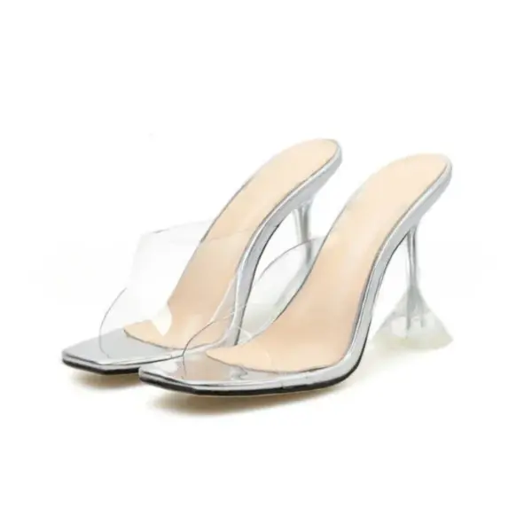 Summer Designer Sandals New Women's Sandals Sexy and Fashionable High Heel Open Toe Thin Sole Slope Heel Large Women's Slippers - AliExpress 322 - Image 4