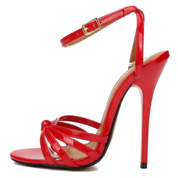 Hey Si Mey Red Extreme High Heels Sandals Women 2025 Summer Shoe Luxury Sexy Black Mules Party Wedding Dance Fetish Shoes Ladies - AliExpress 322 - Image 2