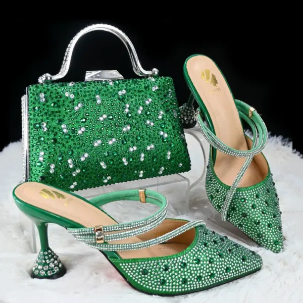 Doershow Italian Shoe and Bag Set New 2024 Women Shoes and Bag Set In Italy skyblue Italian Shoes with Matching Bag HGH1-16 - AliExpress 322 - Image 2