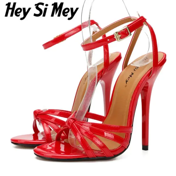 Hey Si Mey Red Extreme High Heels Sandals Women 2025 Summer Shoe Luxury Sexy Black Mules Party Wedding Dance Fetish Shoes Ladies - AliExpress 322
