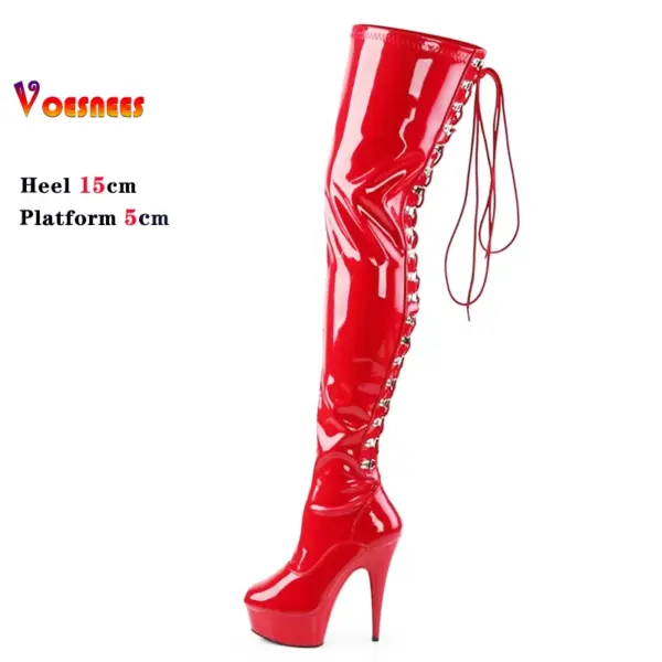 Strip Pole Dance Over The Knee Boots - Image 2