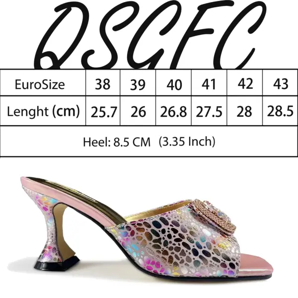 Queena Yan 2025 Latest Fashion Women’s Black Pointed Toe Sandals With Matching Handbag Set -Perfect for Weddings and Parties - AliExpress 322 - Image 6